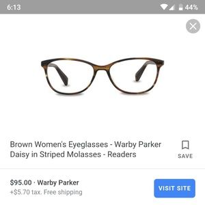 Daisy prescription glasses L: -1.50 R: -1.50